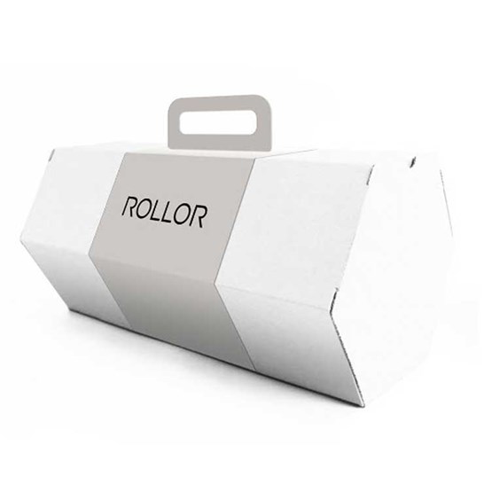 Rollor-förpackning för e-handel med handtag, mode
