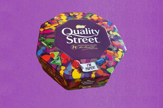 Quality street chocolate packaging
