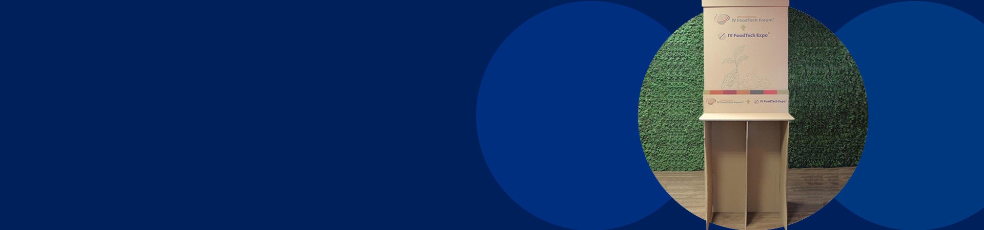 corrugated event stand