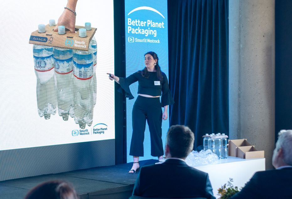 Los casos presentados apuntaron a la reduccin por reemplazo de materiales de origen fsil por cartn corrugado