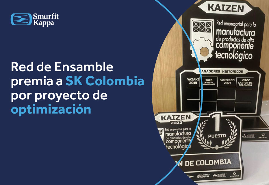 Smurfit Kappa Colombia, premiado por la Red de Ensamble por proyecto de optimización