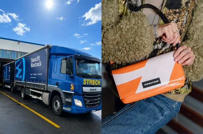 FREITAG LKW Plane und Tasche