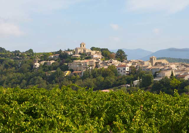 Photo d'un village qui produit du vin 