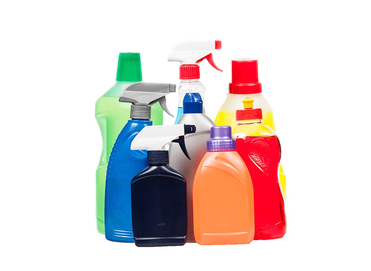 Verpakkingen schoonmaakproducten