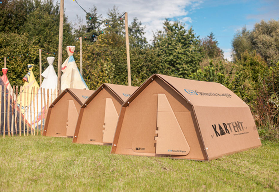 KarTent en Smurfit Kappa winnen toonaangevende internationale designprijs voor baanbrekende milieuvriendelijke tent.