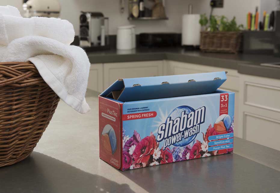 Smurfit Kappa creëert Better Planet Packaging-alternatief voor wasmiddeldoos