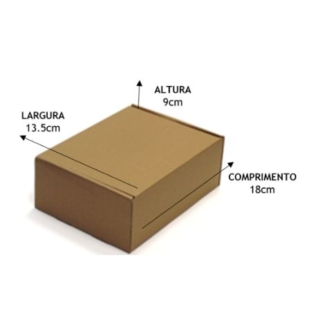 caixa de papelão para ecommerce tamanho p