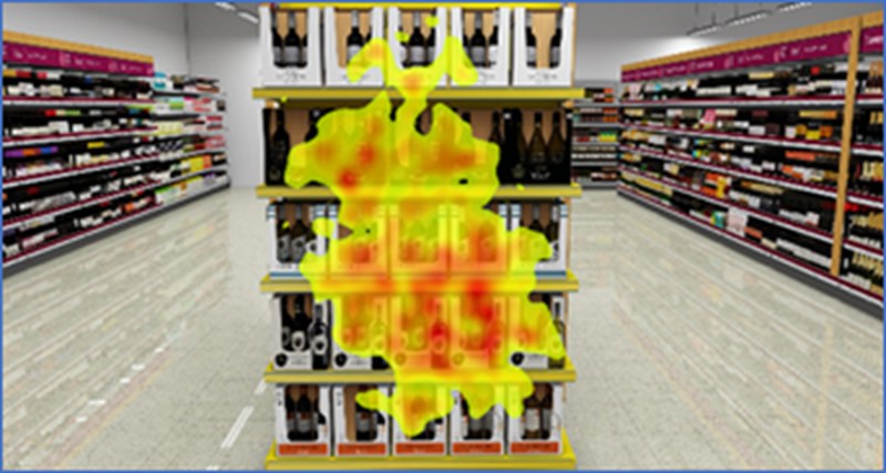 Mapa de calor gerado pela ferramenta EyeScan
