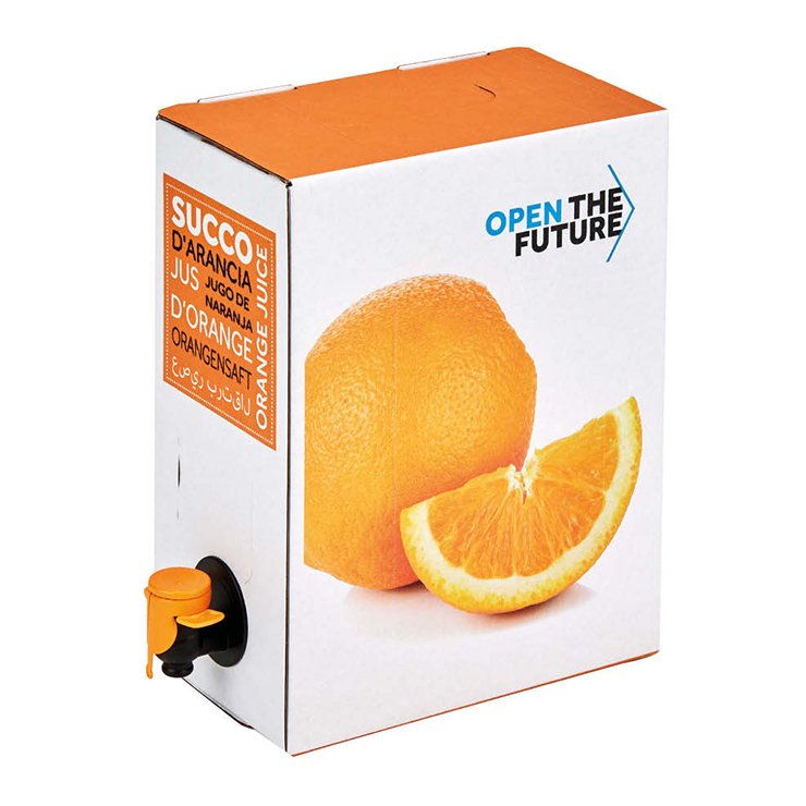 Embalagem Bag-in-Box, Suco de Laranja