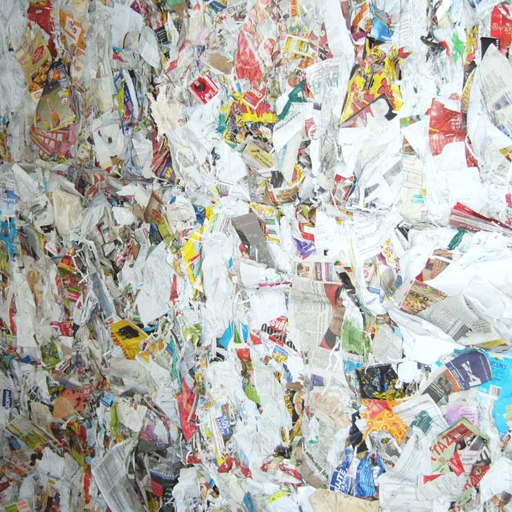 papel recuperado, reciclagem de papel, reciclagem de papelão