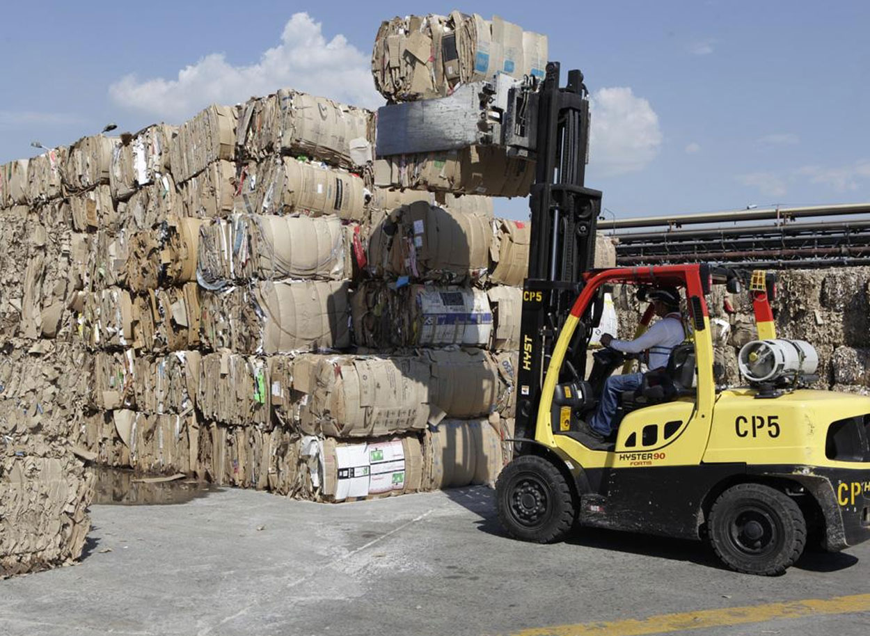 Reciclagem de papel e reciclagem de papelão