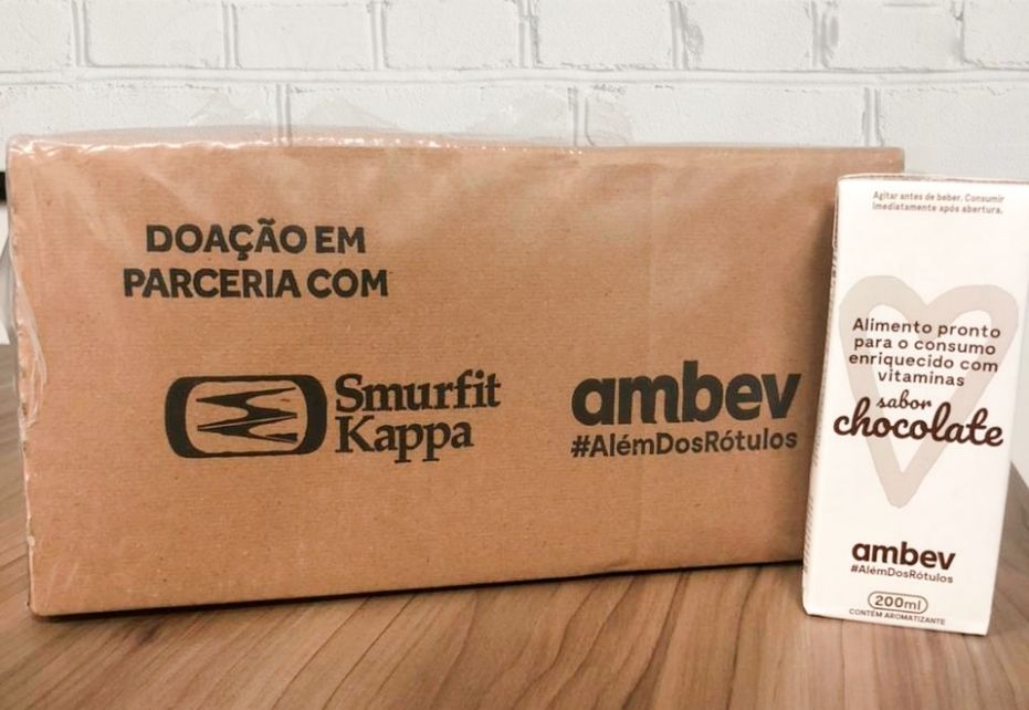 Smurfit Kappa fornece embalagens para ação de apoio à alimentação da Ambev