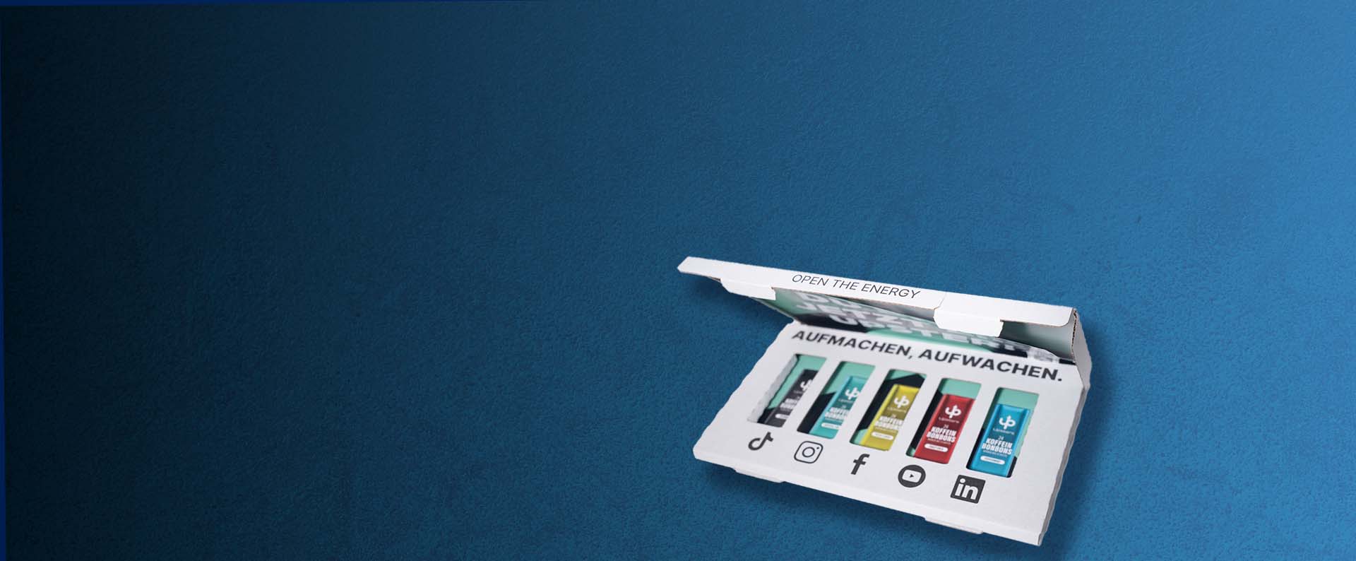 Upsters Energy Versandverpackung Banner