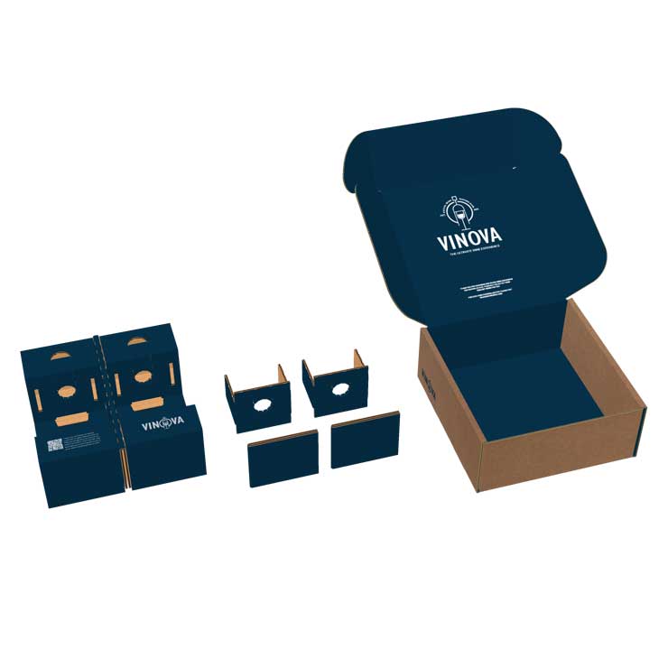 Duo-Flaschen-Verpackung, Zwei-Flaschen-Verpackung, Doppel-Flaschen-Verpackung, Verpackung für 2 Flaschen