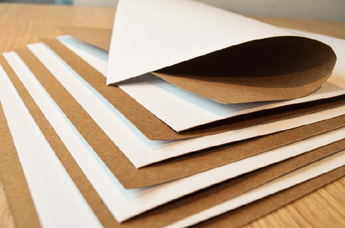 Cartulina para cajas plegadizas