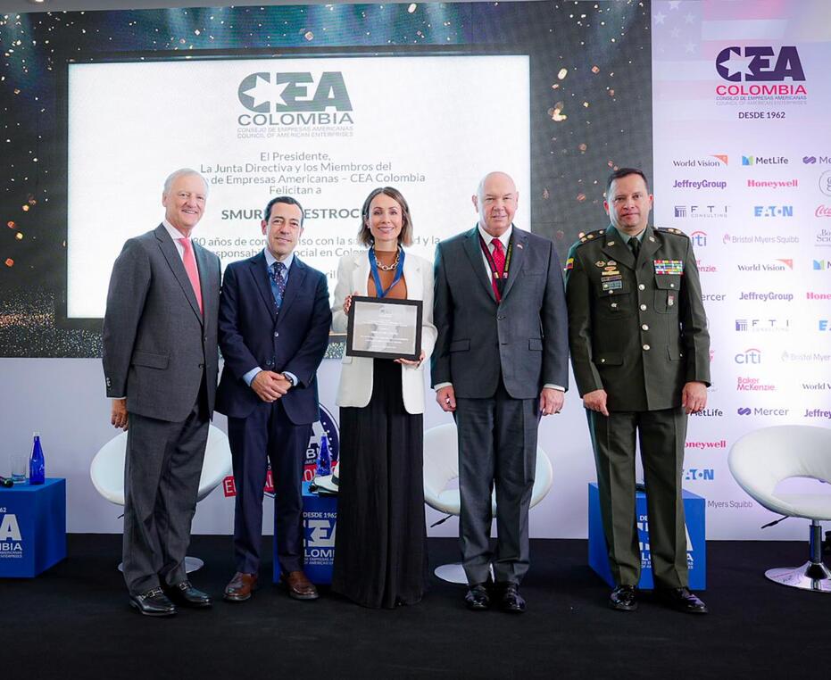 Smurfit Westrock celebra 81 años en Colombia y recibe reconocimiento del CEA