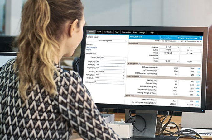 Supply Smart Prozesse Frau vor Bildschirm