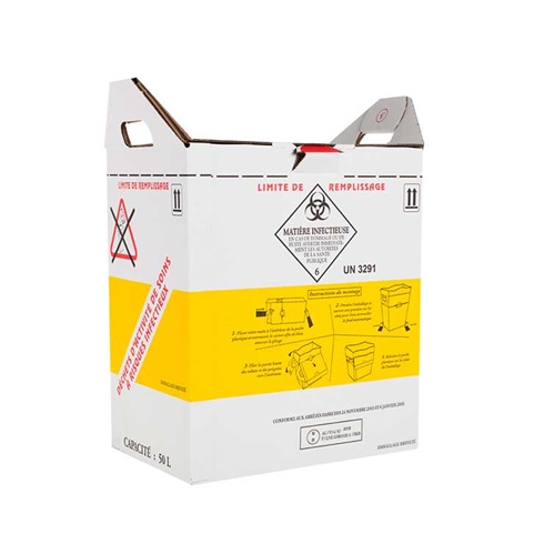 Emballage til smittefarligt affald