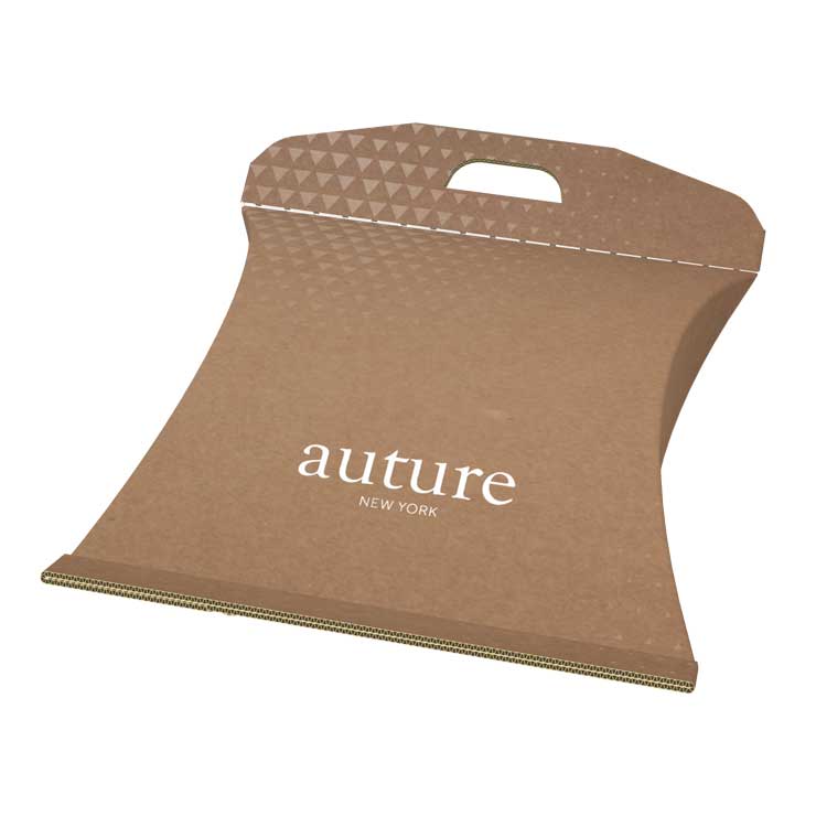 Cajas de cartón con forma de almohada