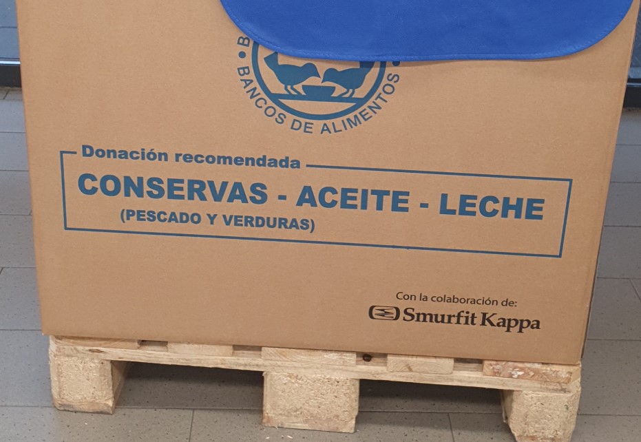 Smurfit Kappa participa en La Gran recogida de Alimentos con sus embalajes de cartón ondulado y bolsas de papel 