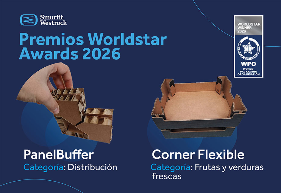 Smurfit Westrock, premiada en los WorldStar Awards 2026 con dos innovadoras soluciones fabricadas en España