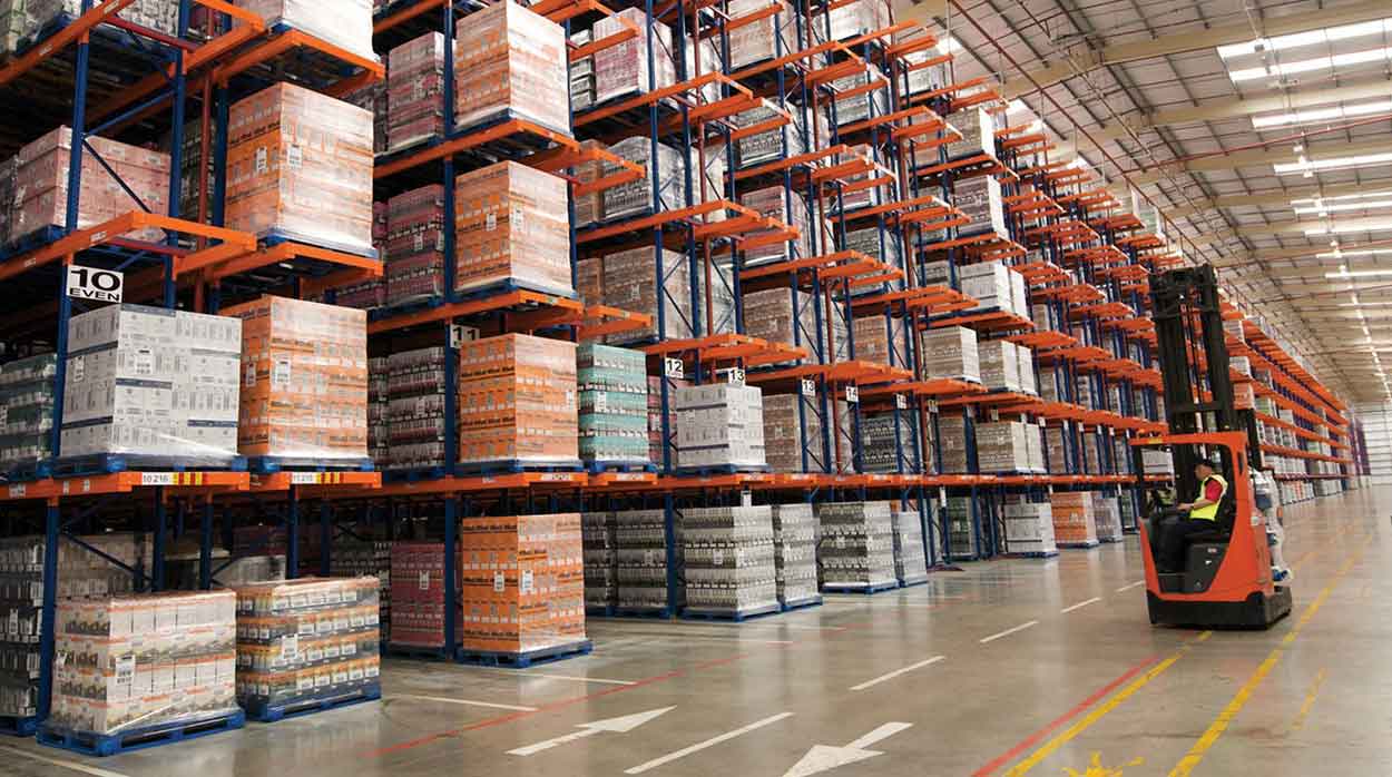 Usine de stockage de produits 