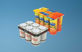 Conditionnement en carton ondulé uniquement en haut de la canette