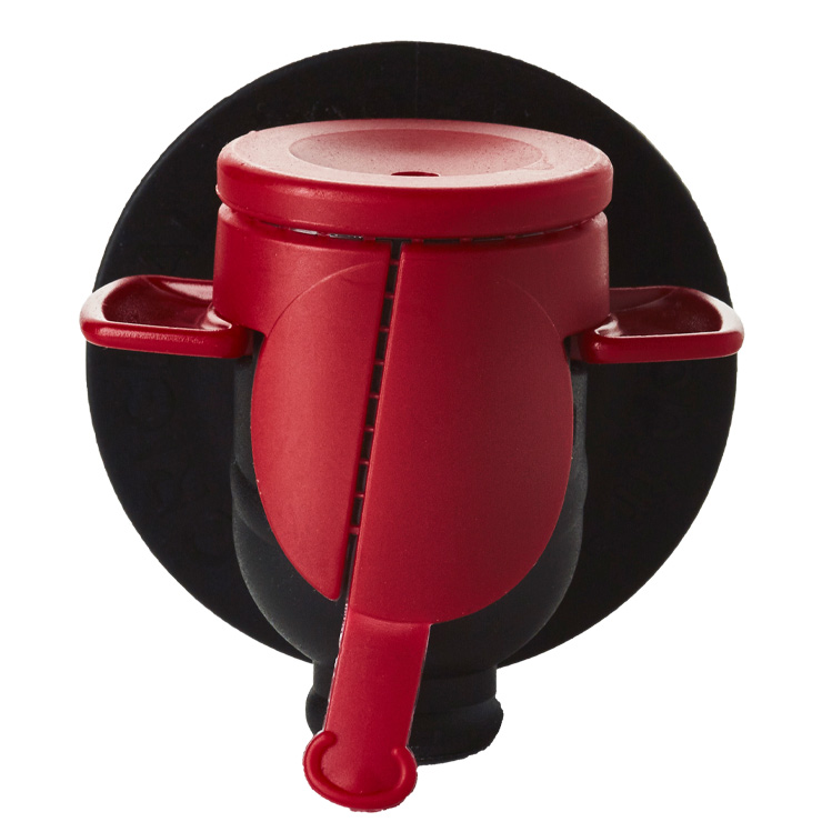 Emballage, Robinet, Vitop Original, noir et rouge, Bag-in-Box, vue de face