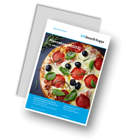 Brochure spéciale papier pour contact alimentaire GD2 / 400g