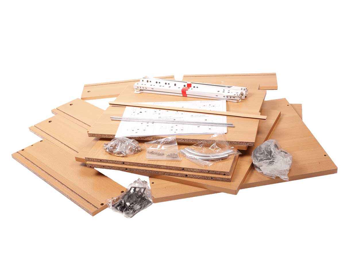 Kit d'outils pour construire un meuble 