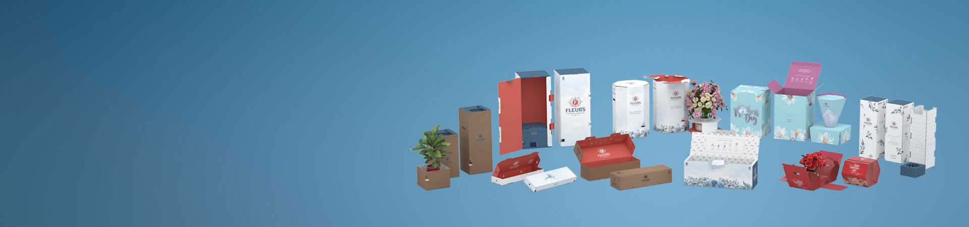 eCommerce Flower Packaging Range