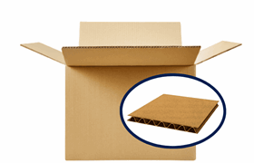 Single wall corrugated boxes