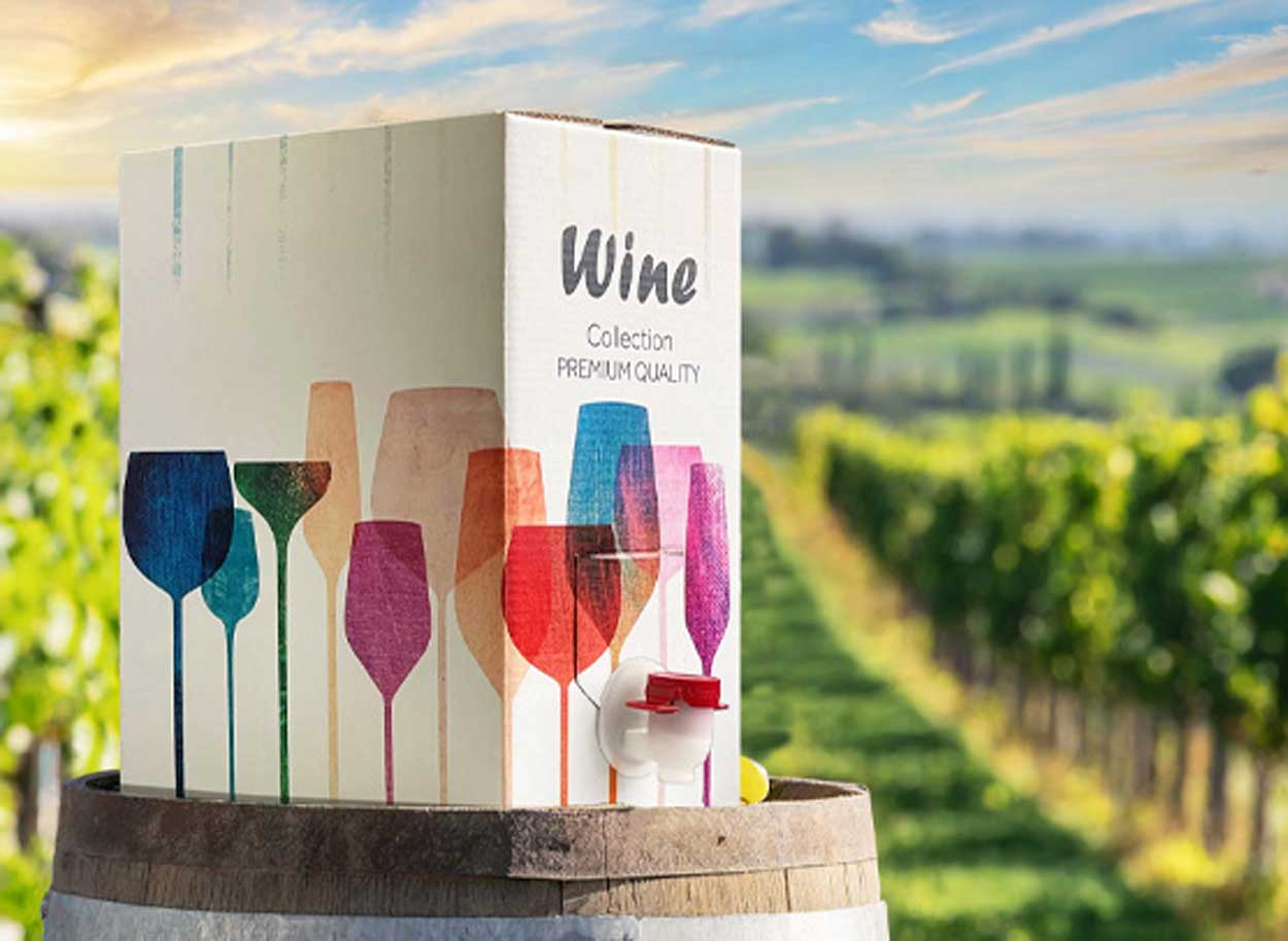 wine packaging, box wine, wine box, bag-in-box packaging