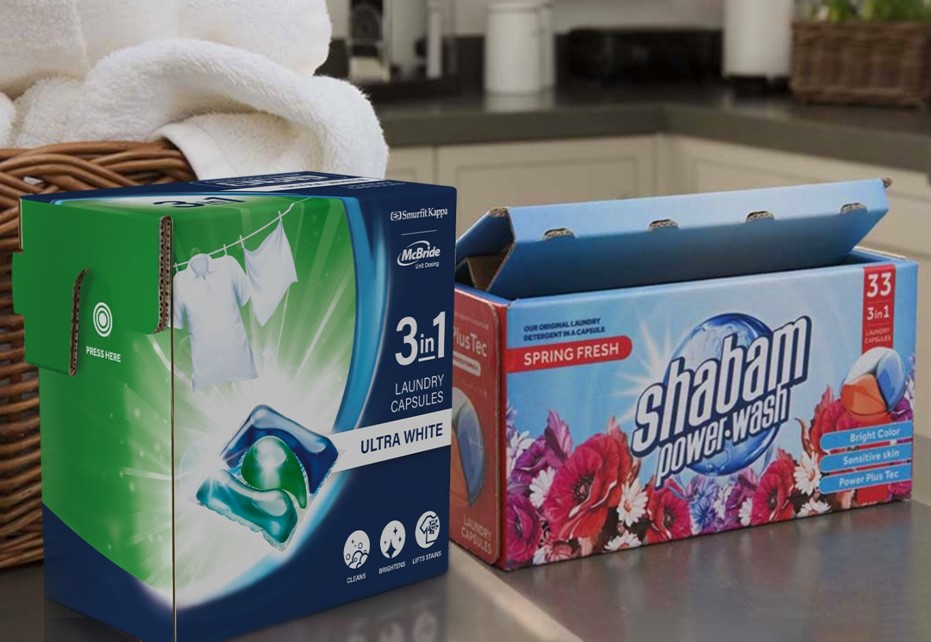 scatole Smurfit Kappa con chiusure di sicurezza