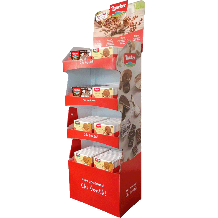 Quick and easy display di Smurfit Kappa realizzato per Loacker