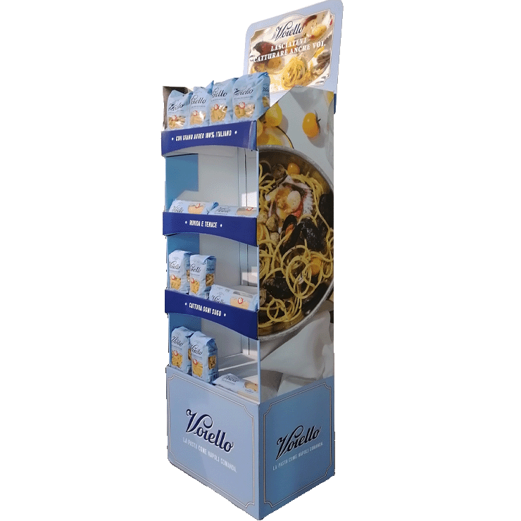 Quick and easy display Smurfit Kappa Italia per Voiello