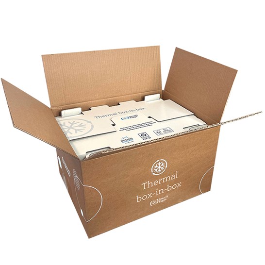 Thermal Box-in-Box sistema di imballaggio isolante di Smurfit Kappa Italia