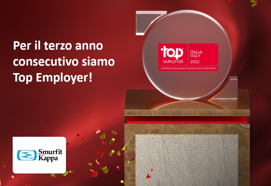 Smurfit Kappa Italia azienda Top Employer per il terzo anno consecutivo