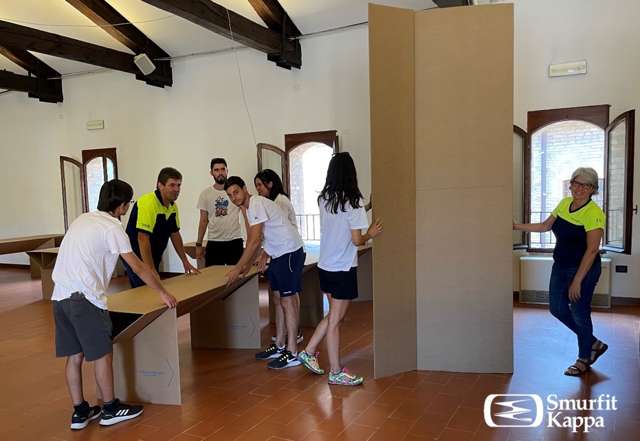 Smurfit Kappa Italia a Mantova ancora una volta partner di Festivaletteratura con le creazioni ecologiche in cartone ondulato