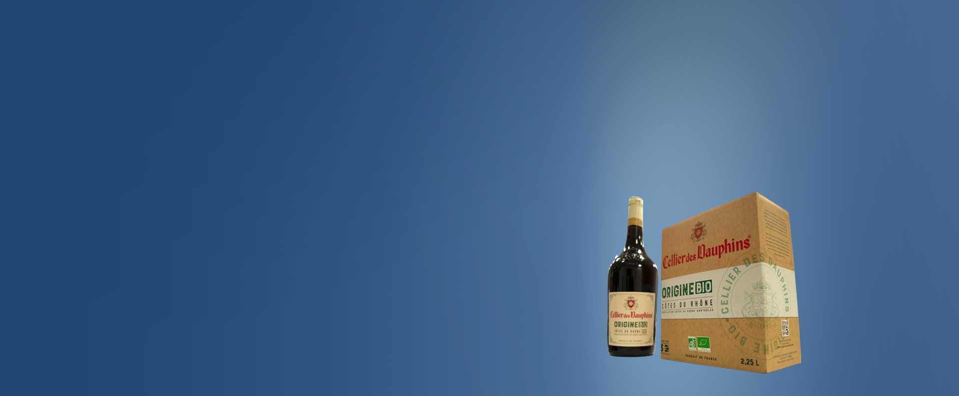 Emballage en carton ondulé recyclable d'un vin 