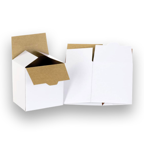 Caisse à fond automatique en carton plat pour 6 bouteilles 