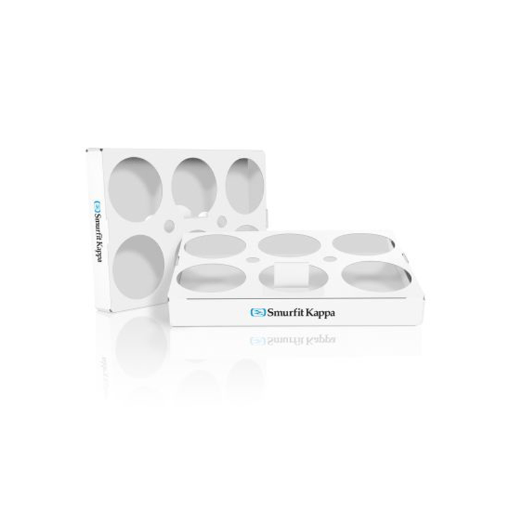 Plateau avec calage intégré pour produits ultra frais