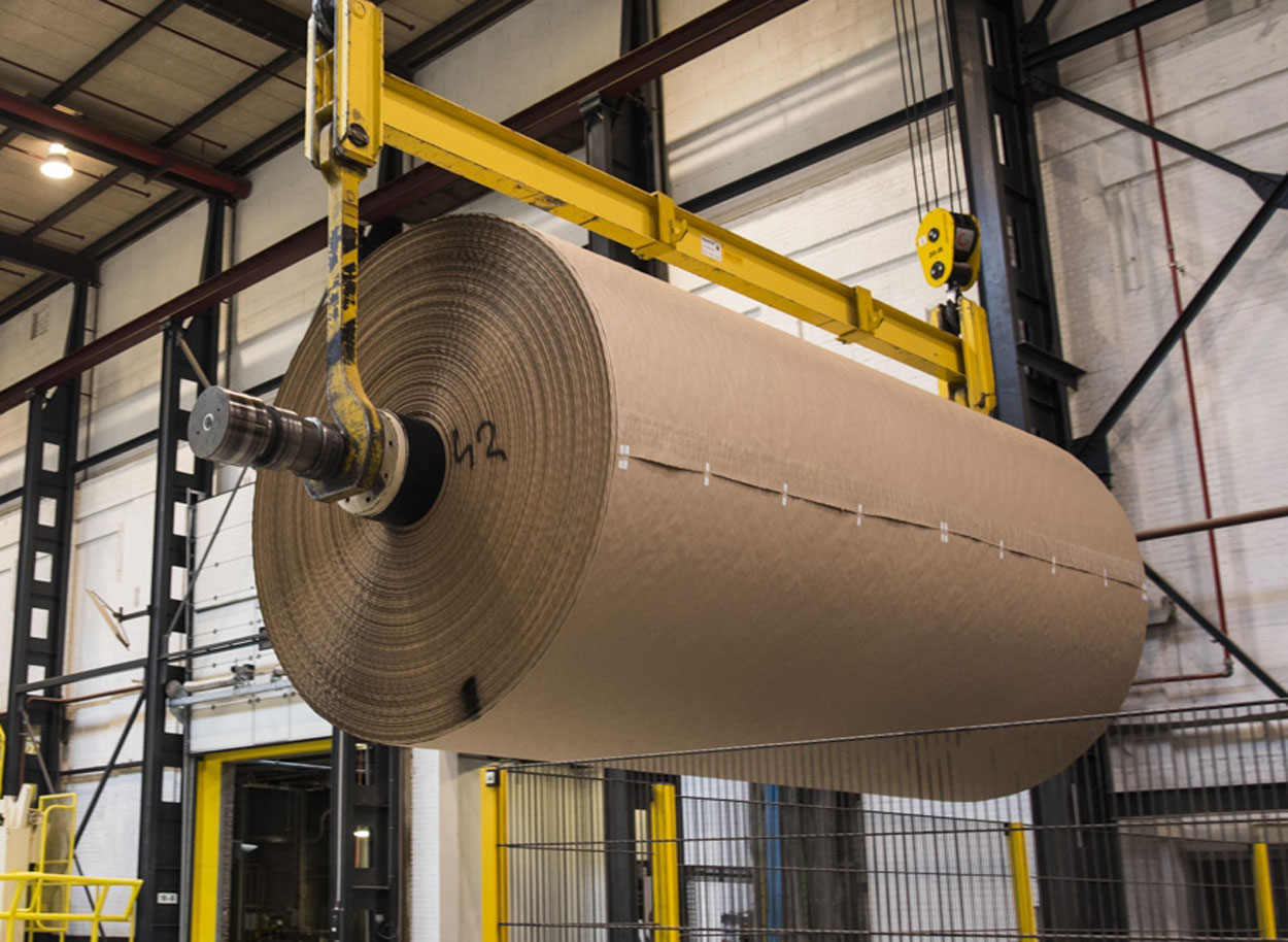 Bobines de carton ondulé en grande taille 