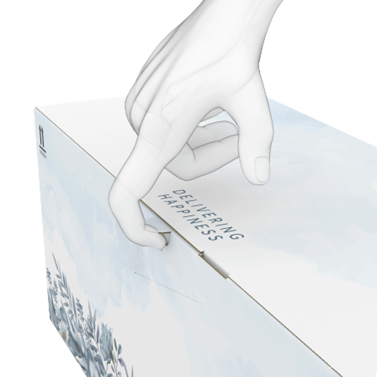 Snelle bloemenverpakking openen