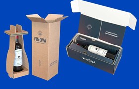 Enkel flaske emballasje, embalasje for vin flasker, vin emballasje