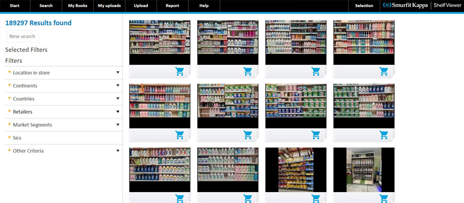 Shelf Viewer - widok ekranu