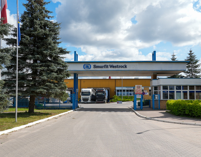 Smurfit Kappa Drezdenko - wjazd dla ciężarówek
