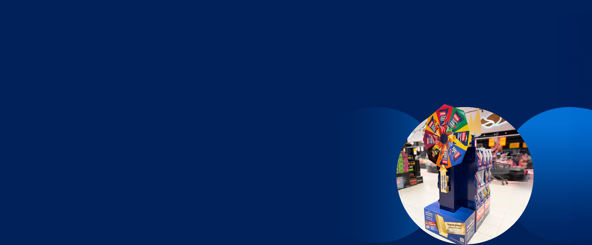 Banner - ekspozytor Display dla marki Duda