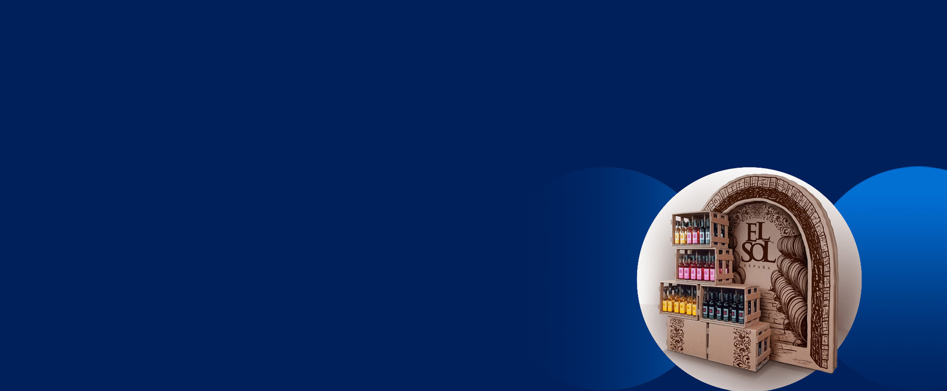 Display na wina ElSol - baner