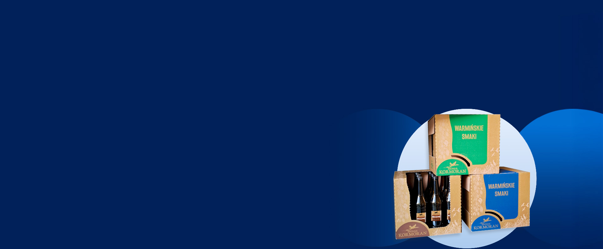 Opakowania na piwo browaru  kormoran